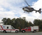 Helicopter photo A
Left to right- Rescue 34, Air Methods, Squad 1